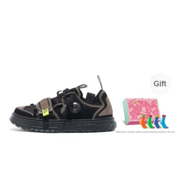 OETZI Ultra light Series 4 Skateboard Shoes Men Low Top Coffee & Black