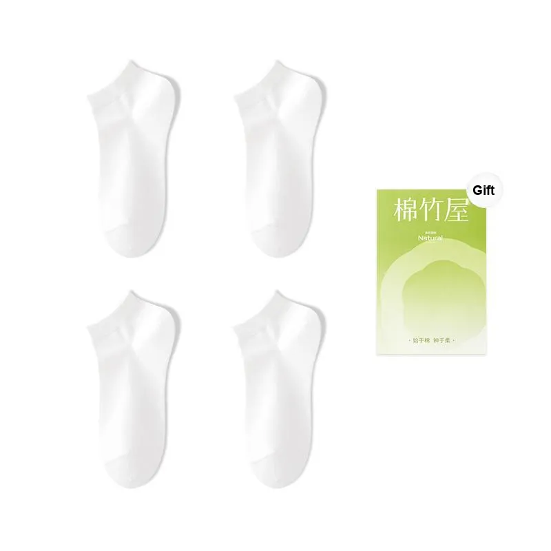 B&C.Room Ankle Socks Unisex 6 Pack Black White Socks