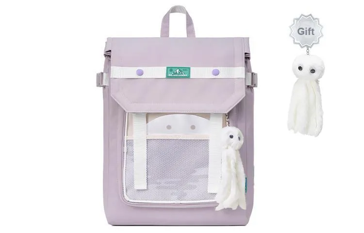 MR.ACE HOMME Polyester Laptop Backpack Regular Unisex White-10