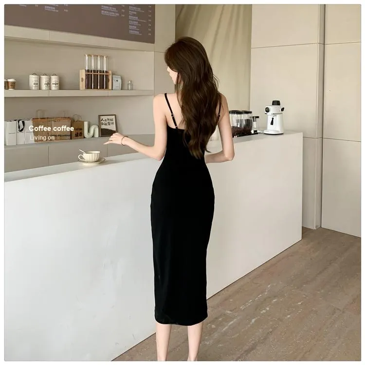 ONNFB Slip Dresses Women's Black-1