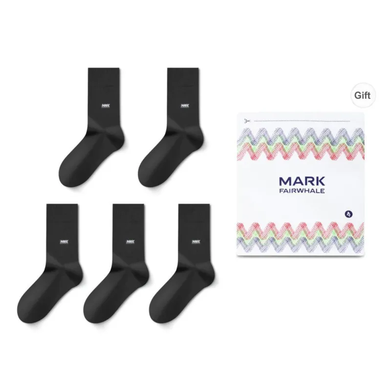 FAIRWHALE Knee High Socks Unisex Shopping Bag 5 Pack-0