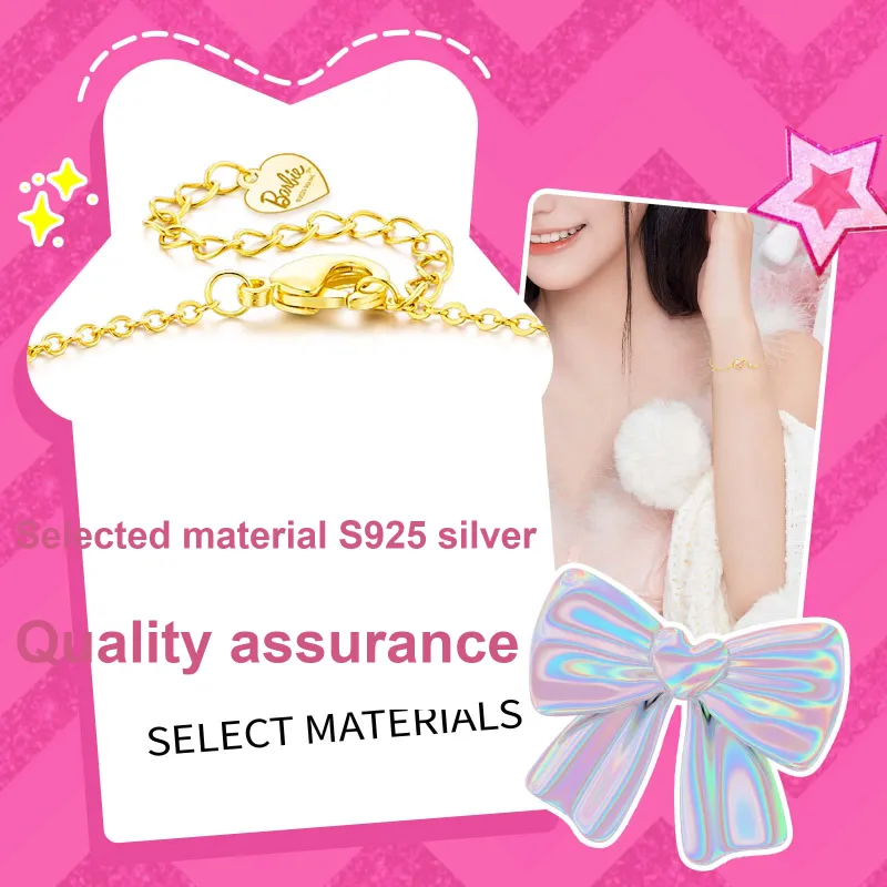 Barbie 925 Sterling Silver Bracelets Women's-2