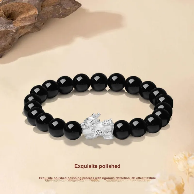 Master Kim Ebony Beaded Necklace Bracelet Kids'-3
