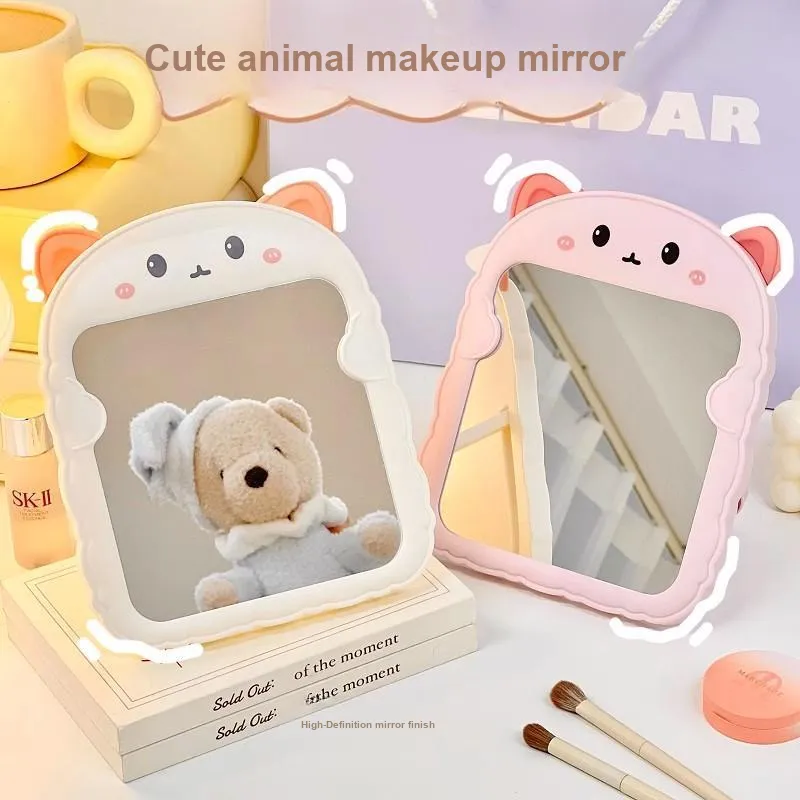 Love Of Wormwood Portable Hanging Mirror Make up Tools Cartoon Cat Ears-3
