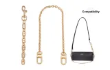 Gold-Tone (Decorative Chain 40cm+Pig Nose Chain 19cm)