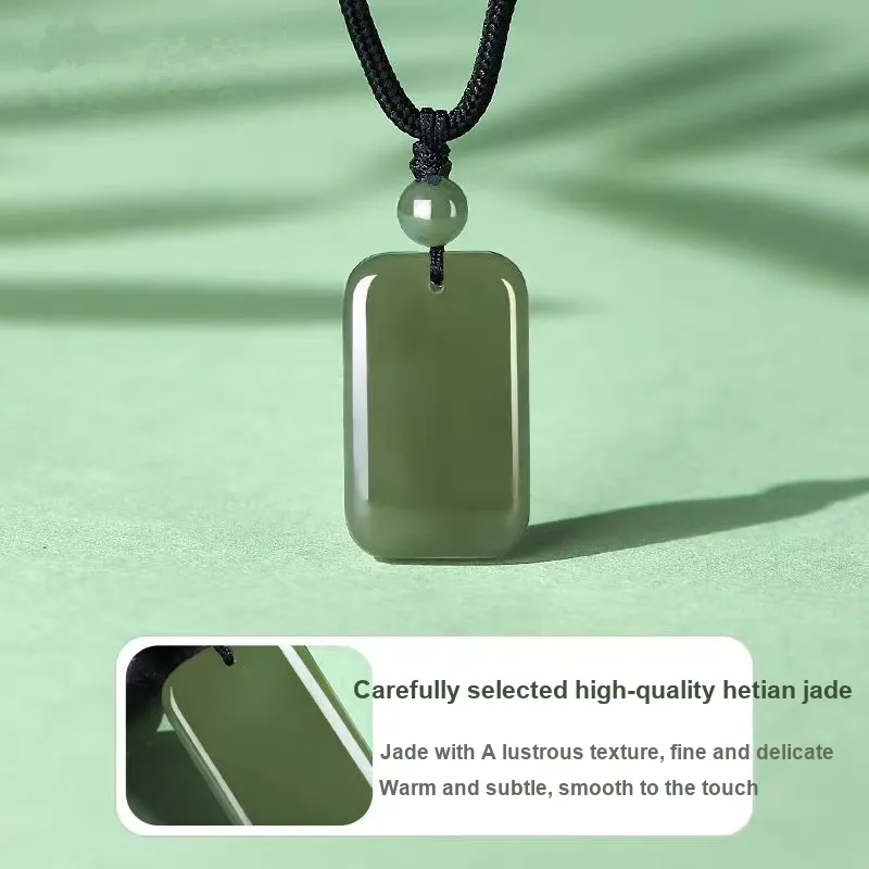 Cuizu Pendants Green Jade Unisex-4