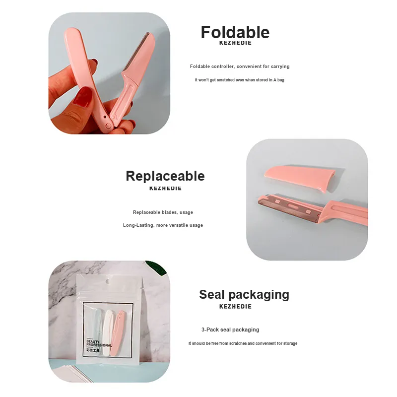 Pleasant Language Safety Type Eyebrow Razor-3