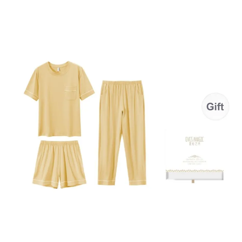 XIA.WA.ZHI.XIU Pajama Set Women's Three Piece Set-4