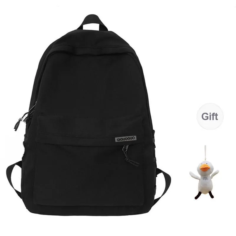 PAIBLOKS Nylon Backpack Regular Men's Black/White-0