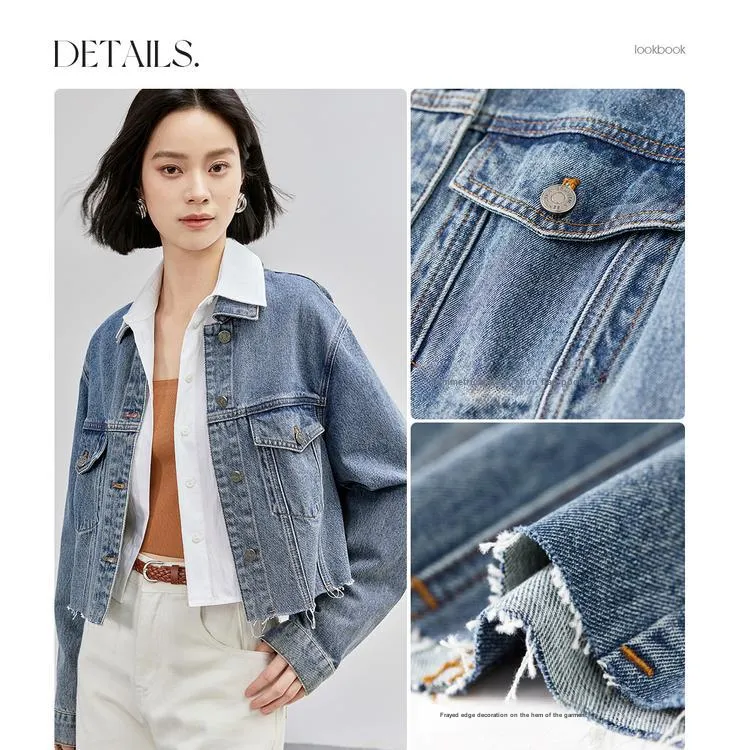 SENTUBILA Denim Jackets Women's-1