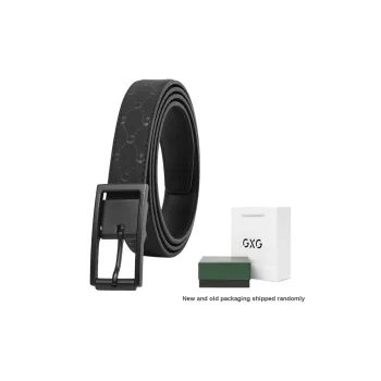 GXG Leather Belts Men Black