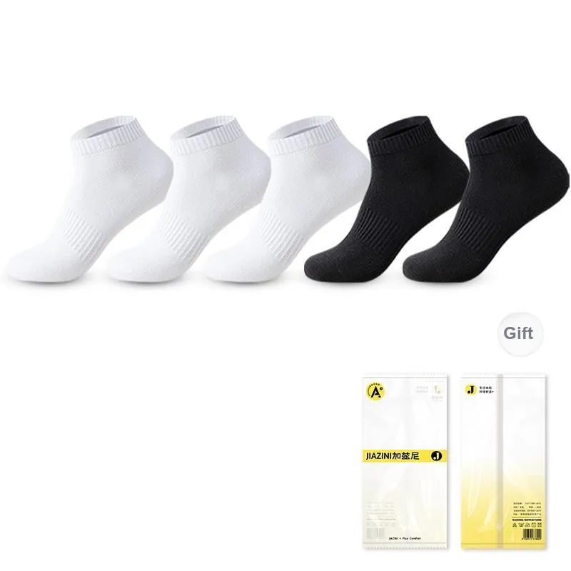 JIAZINI Ankle Socks Men's 5 Pack-14