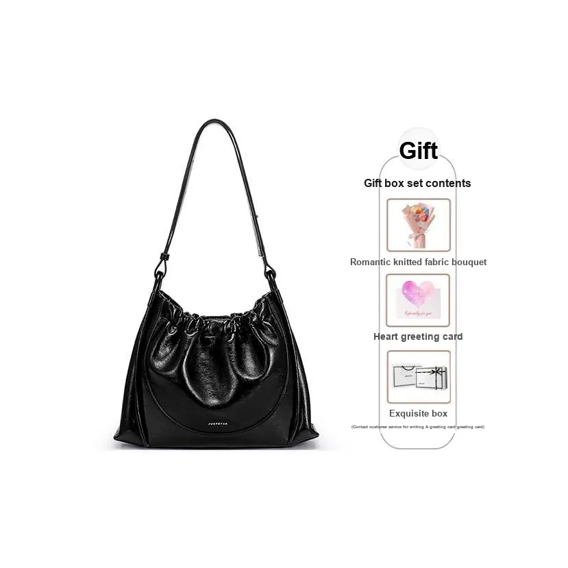 JUST STAR Artificial Leather Underarm Shoulder Bag, Crossbody Bag Regular Women's Black/Brown/White