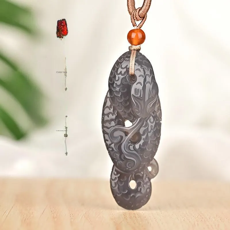 KUNYUYAO Hetian Jade Pendants White Jade Unisex-64