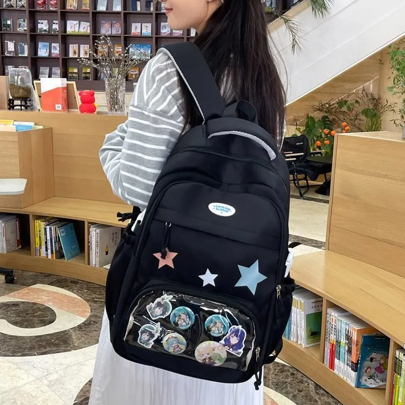 BUBM Composite Cloth Backpack Unisex Multicolor-9