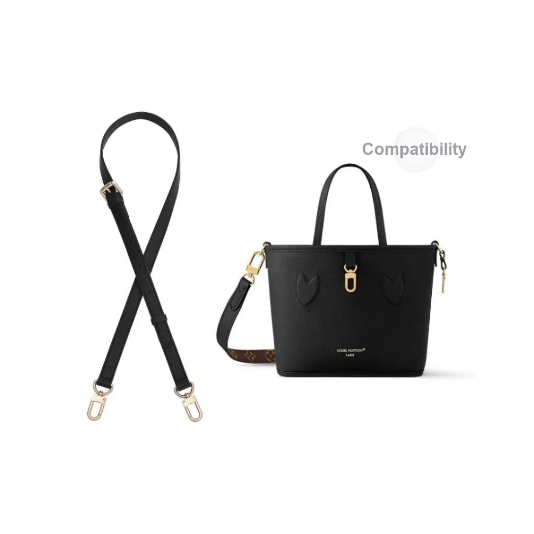 GUYI Microfiber Bag Strap Women's Black