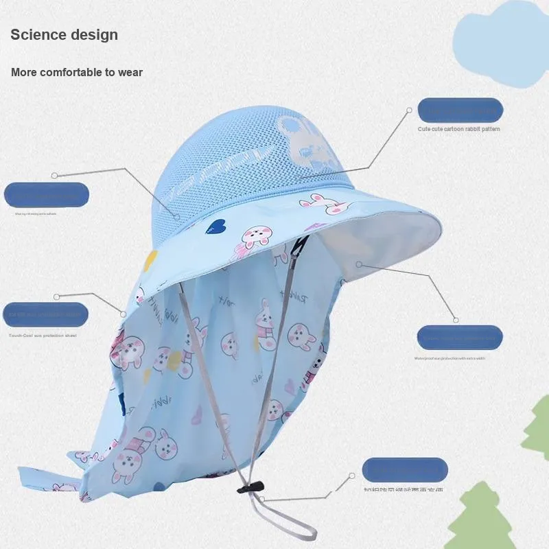 TUCANO Polyester Sun Protection Hats Kids'-7