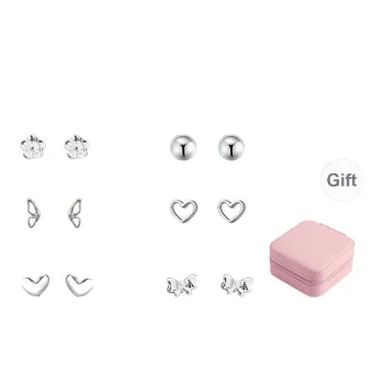 SHEEHHYY Alloy Stud Earrings Women's