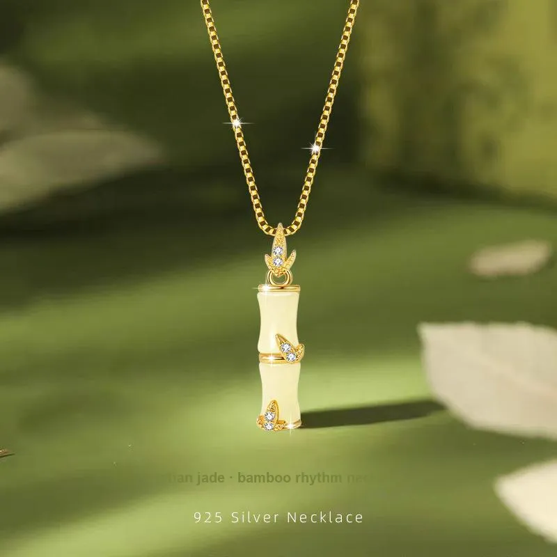 Royal Heaven's Choice Hetian Jade Necklaces Pale Greenish White Jade Unisex-2