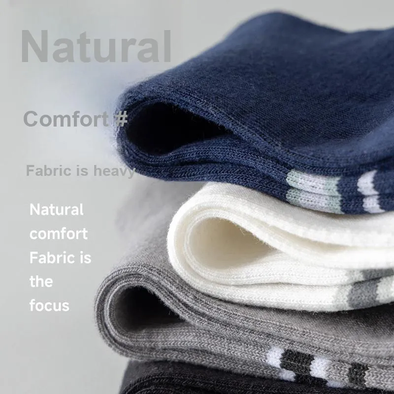 Cotton Gene Mid Calf Socks Unisex 4 Pack-4
