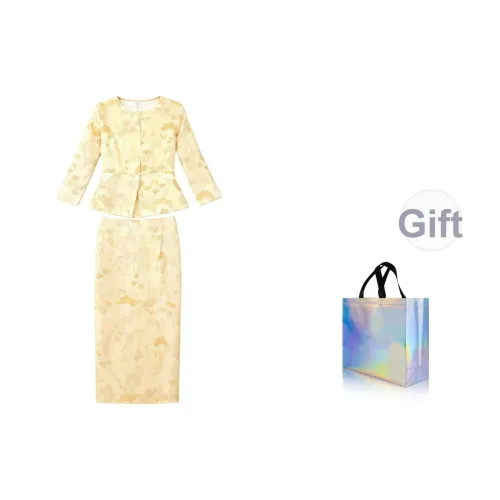 CTMY Гора And Цветущая слива В комплекте сумка для покупок Женские Ципао