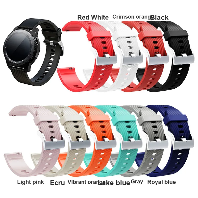 CHRROTA Xiaomi Color Sport All 22mm Compatibility Watch Band Total Length 210mm Silicone Material-2
