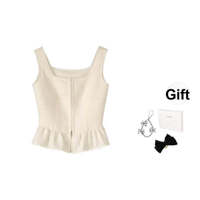 Fstudio Korean Style Petite Design Top Versatile Sleeveless T Shirt Women's