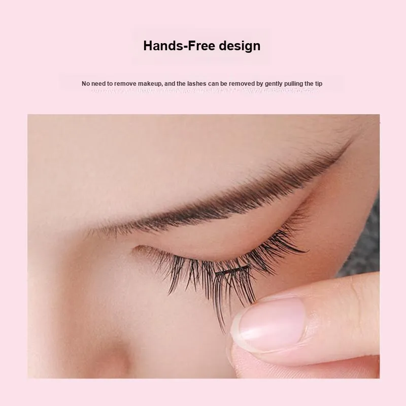 JINGLINGLONG Glue-Free Self-Adhesive False Eyelashes For Women's-Natural C Curl No Need To Remove Or Replace Segmented-7