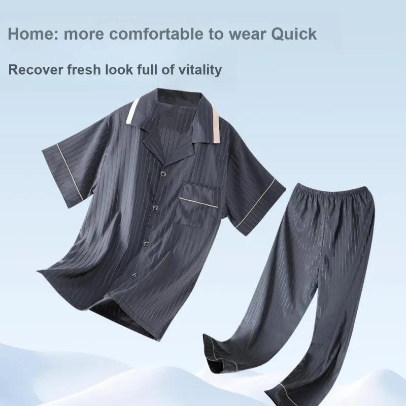JUNEROSE Pajama Set Men's Includes Gift Box Sets Black-5