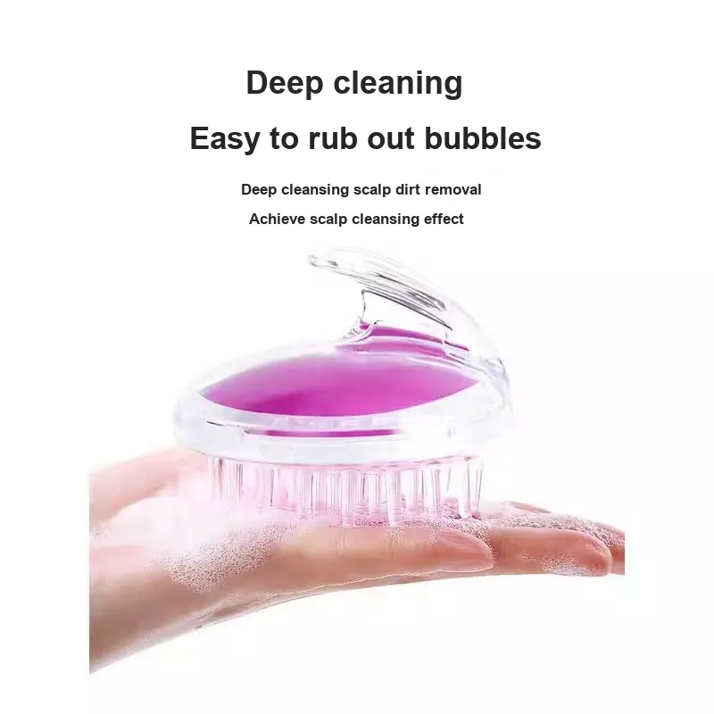 ZHENZI Shampoo Massage Comb Head Cleaning Brushes-8