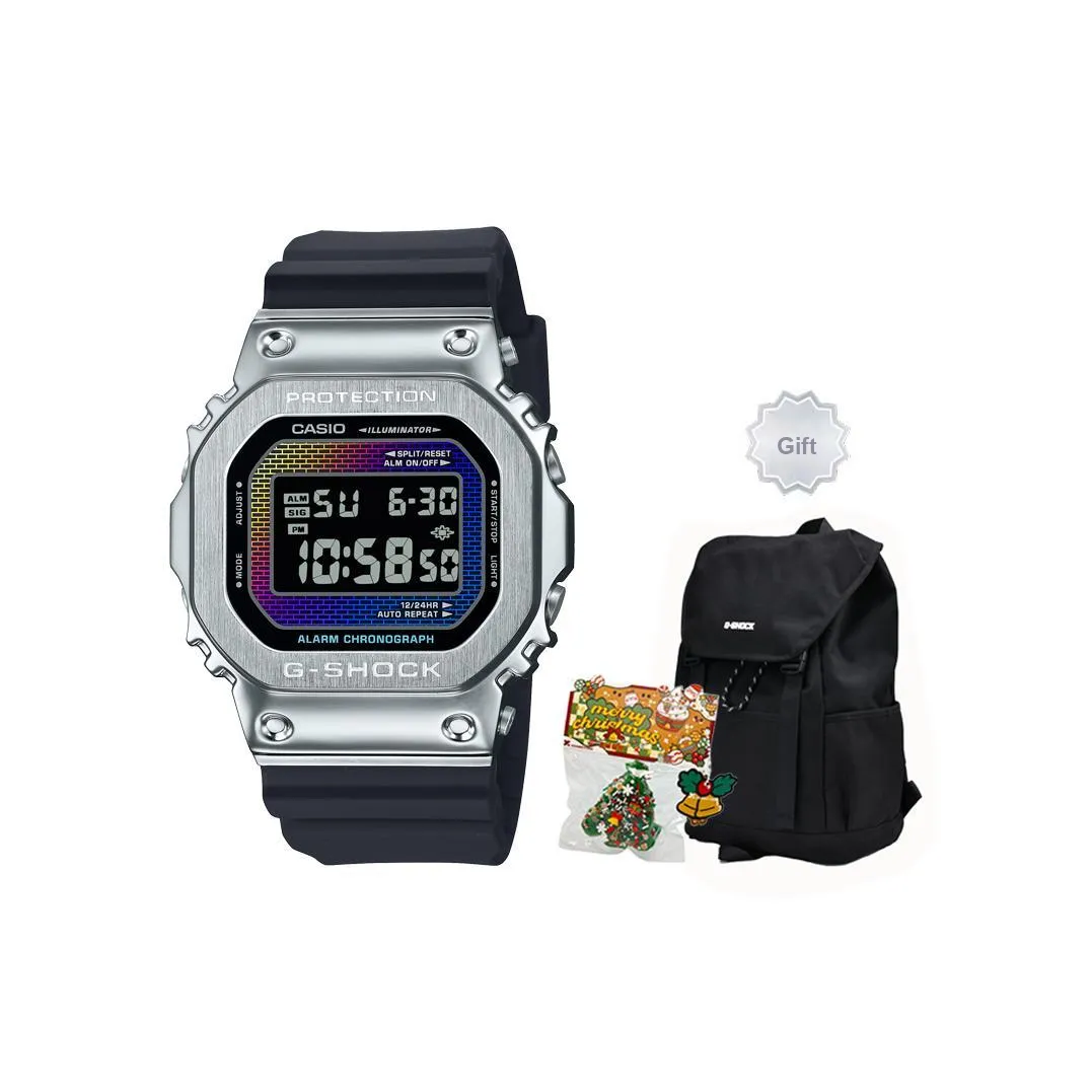 CASIO Кварцевый механизм Смольный ремешок Часы унисекс Многоцветный циферблат