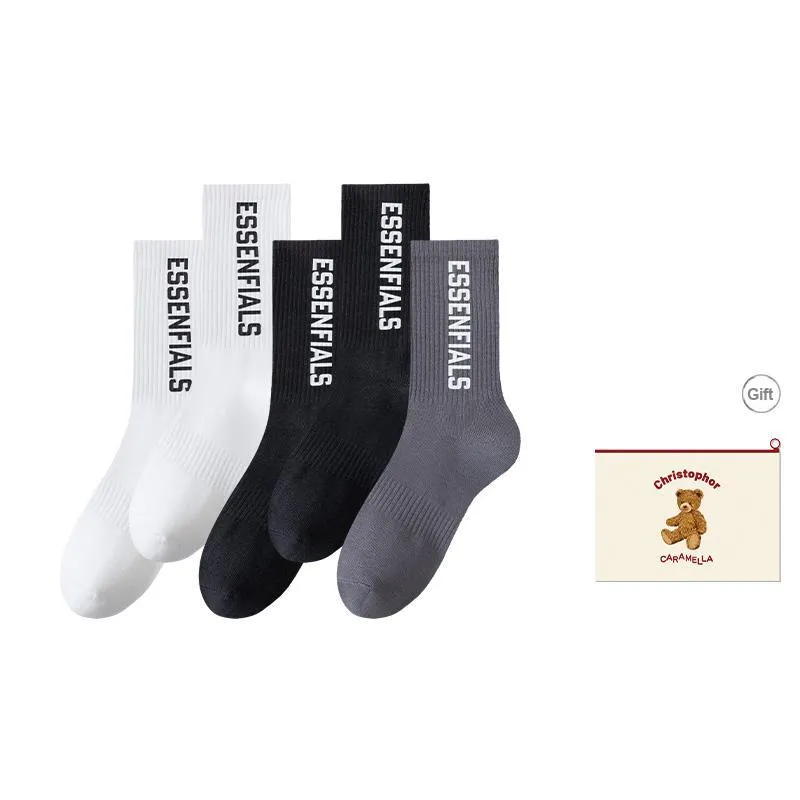 Caramella Mid Calf Socks Unisex Shopping Bag Combo-13