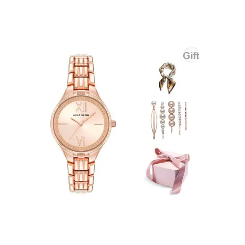 ANNE KLEIN Наручные часы Кварцевый механизм Сплав Ремешок 28 мм Розовое золото Циферблат Женские часы