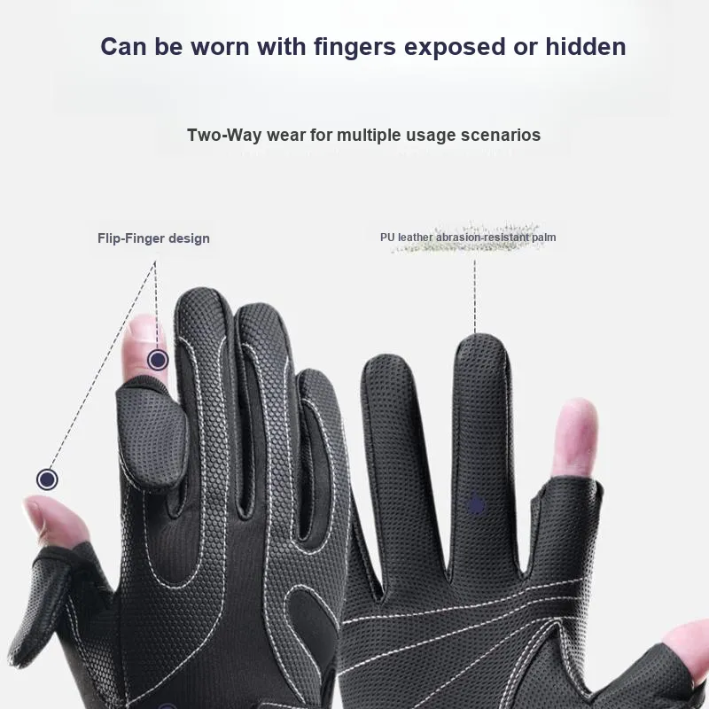 AAJF Dive Mat+PU+Polar Fleece Gloves Unisex-2