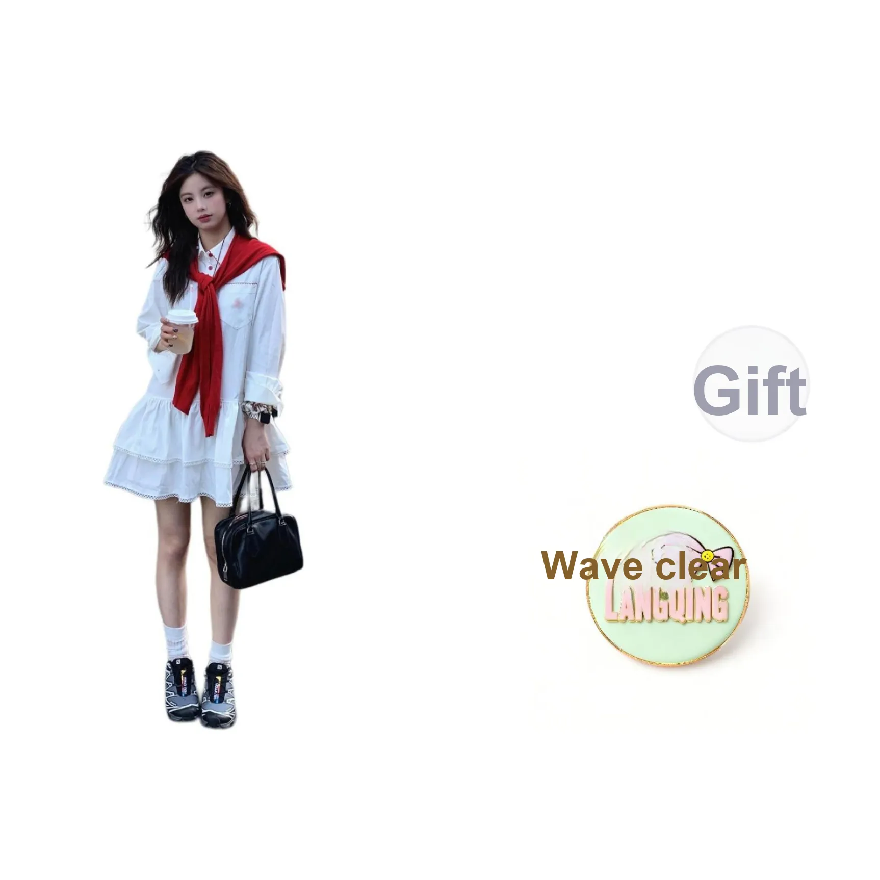 LANGQING Длинное платье с длинными рукавами женское