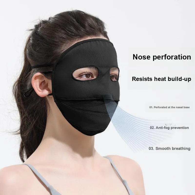 WODONBLE Polyamide Sun Protection Masks Women's-2