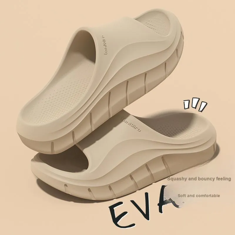 LUNNIFEIYA Summer Odor Free Home Platform Squashy And Bouncy Feeling Slippers-2