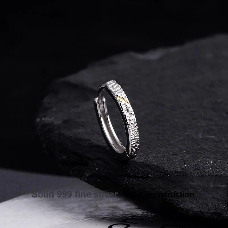 FOREVER MELODY 999 Fine Silver Earrings Men's-2