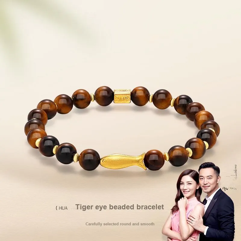 JINLIUFUJIXIANG Tiger's Eye Stone Bracelets Unisex-2