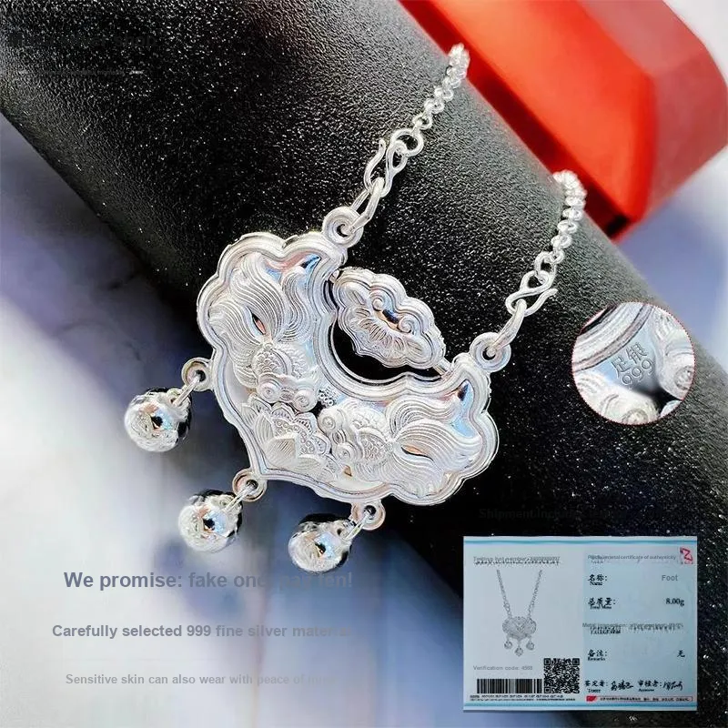 MIAOYINGE 999 Fine Silver Necklaces Women's-1