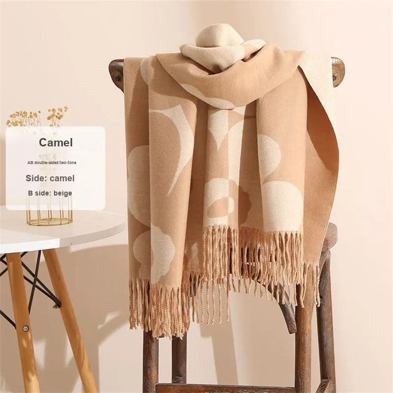 MITHAOL KUSC Polyester Knit Scarves Women's-1