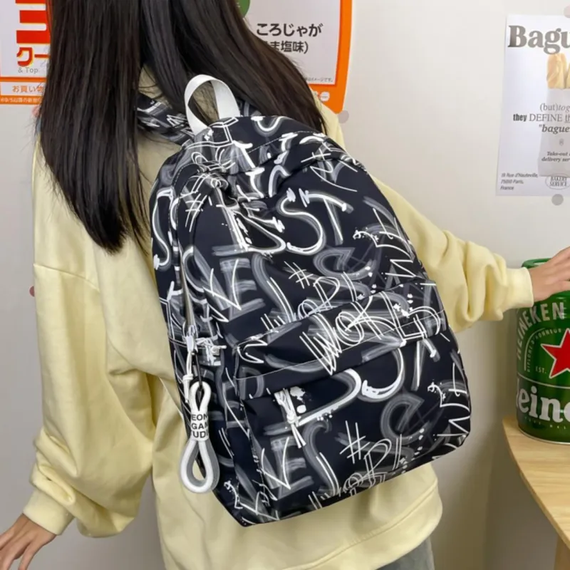 LEXI Nylon Backpack Unisex Multicolor-16