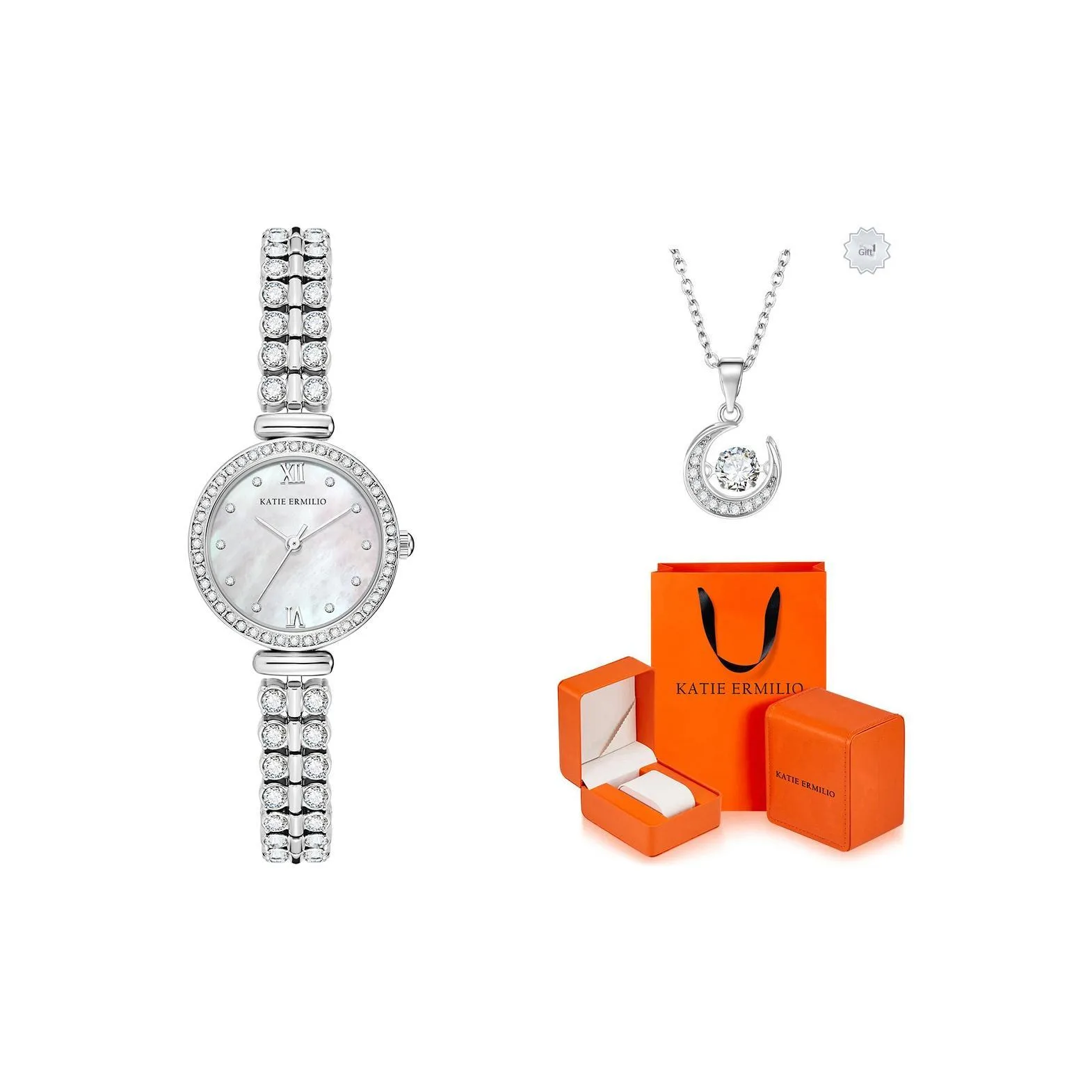 Katie Ermilio Full Diamond Radiance Dreamy Elegance Mermaid Wrist Watch Наручные часы с кварцевым механизмом