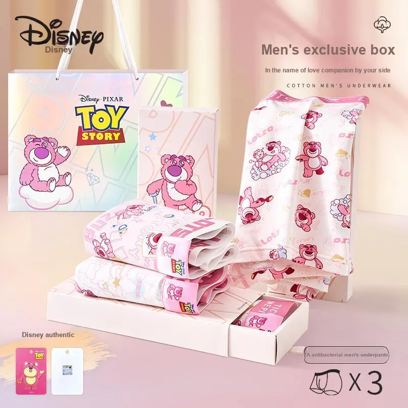 Disney Strawberry Bear Series Underpants Men's Box 3 Pack-1