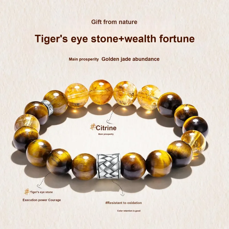 Jodie&Kevin Citrine Bracelets Men's-1