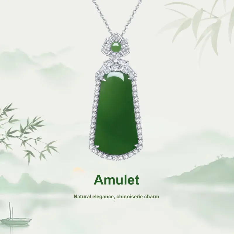 Century Edge Jewelry Hetian Jade Pendant Jasper Women's-1