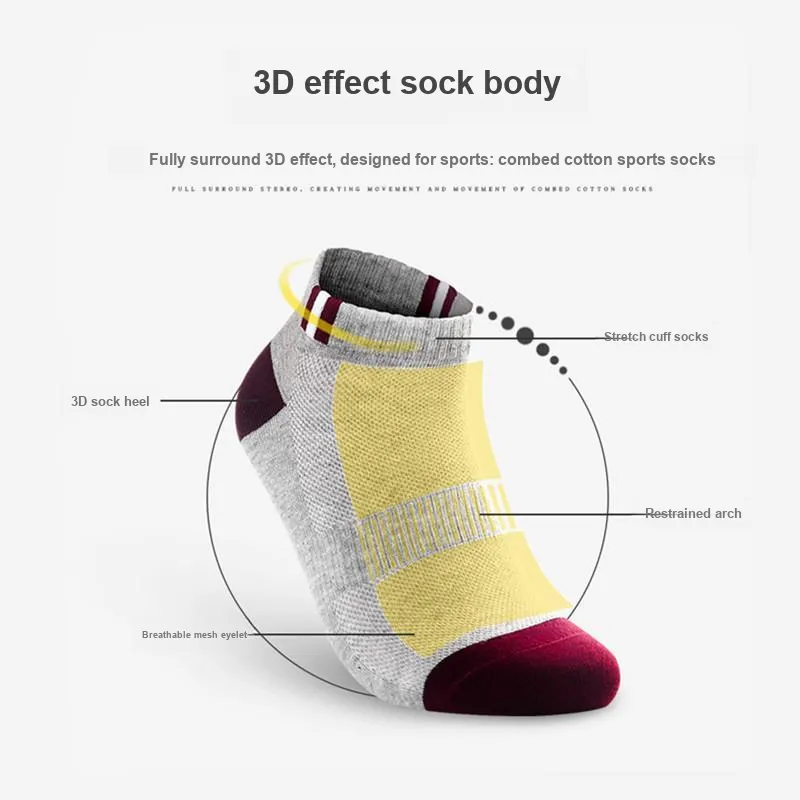 SALOATO Ankle Socks Men's 5 Pack-1