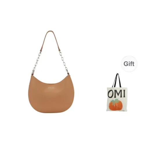 OMI Synthetic Leather Shoulder Bag Handbag Shoulder Bag Regular Women's Black/White/Pink/Khaki