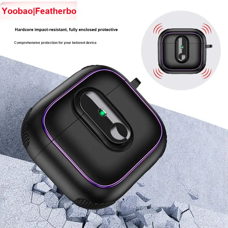 Yoobao Compatibility AirPods4/AirPods Pro2 TPU Impact Resistant Lock, Magnetic Headphone Cases-6