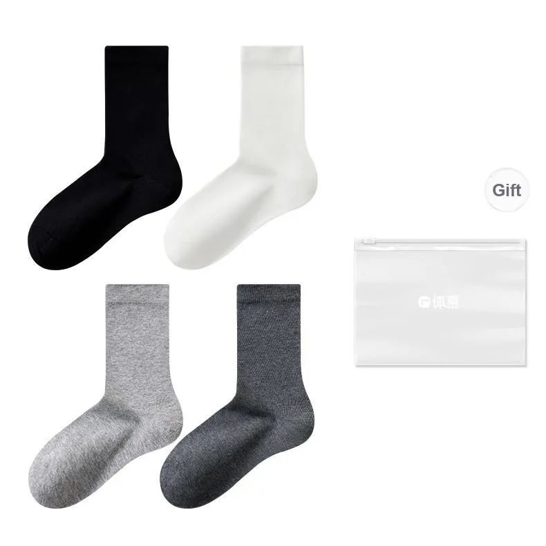 Temooues Mid-Calf Socks Women's Combo Set-0